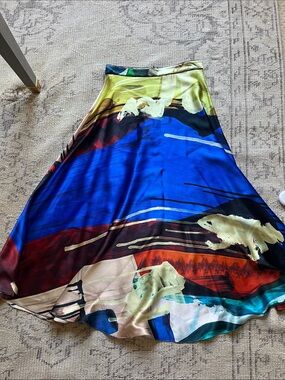 Roksanda Ilincic Multicolor Abstract Circle Skirt